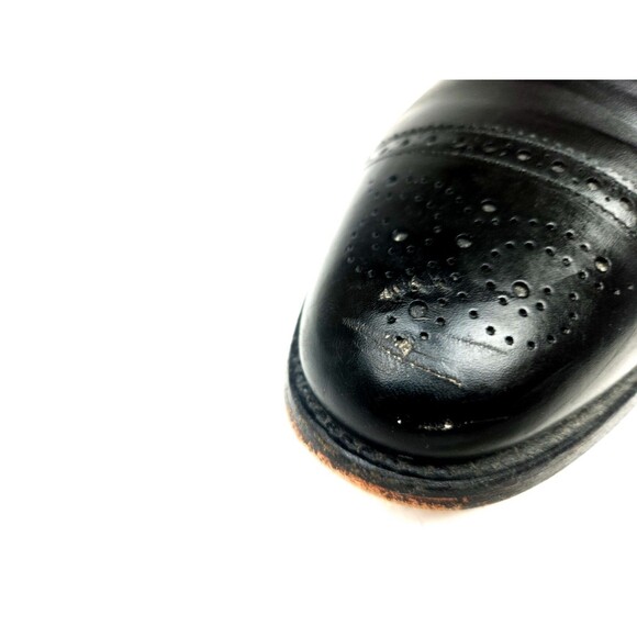 Allen Edmonds Sanford Shoes Mens 9 D Black Derby Lace Up Cap Toe Brogue main image 9